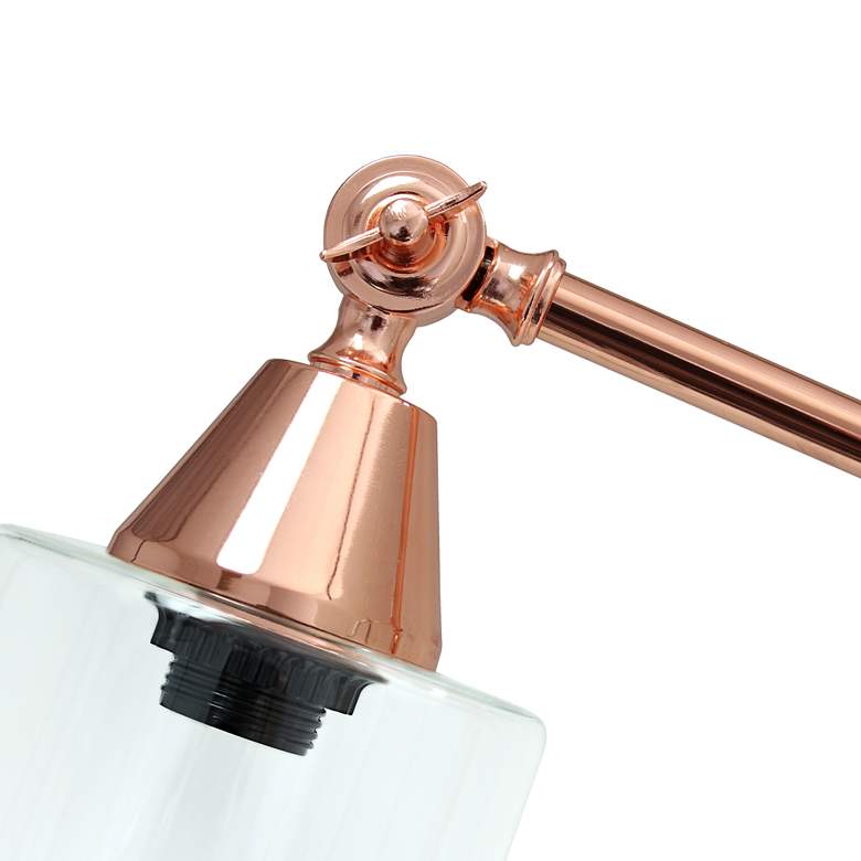 Image 3 All The Rages Lalia Home Rose Gold Vertically Adjustable Desk Lamp more views