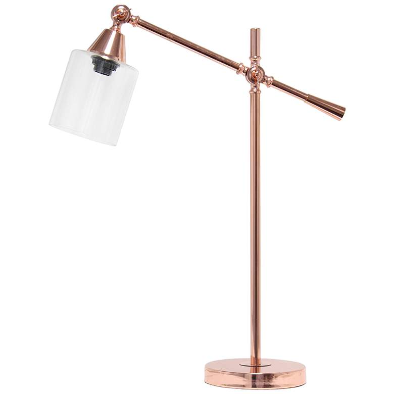 Image 7 All The Rages Lalia Home Rose Gold Vertically Adjustable Desk Lamp more views
