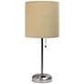 2_All The Rages LimeLights 19 1/2" Tan Shade Accent Stick Table Lamp