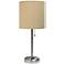 All The Rages LimeLights 19 1/2" Tan Shade Accent Stick Table Lamp