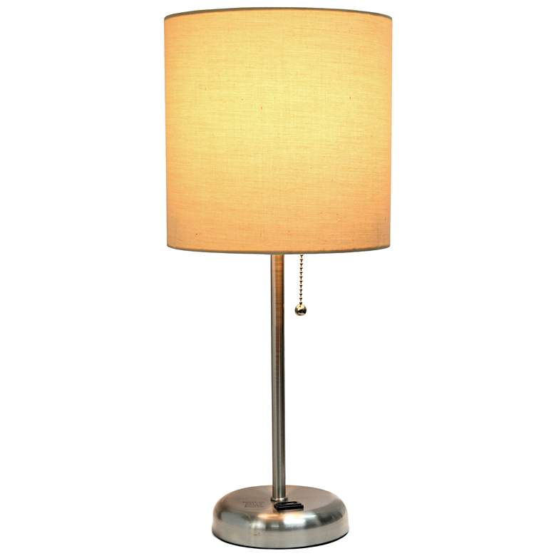 Image 4 All The Rages LimeLights 19 1/2" Tan Shade Accent Stick Table Lamp more views