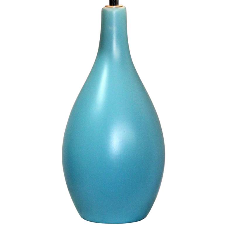 Image 3 All the Rages Loma 19 inch High Modern Blue Ceramic Accent Table Lamp more views