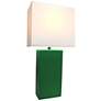 2_All the Rages Lowden 21" High Green Leather Wrapped Table Lamp more views