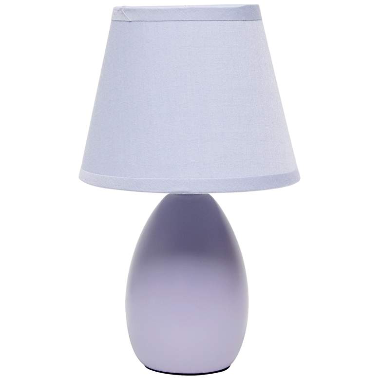 Image 1 All The Rages Mini Egg 9 3/4" Purple Accent Table Lamp
