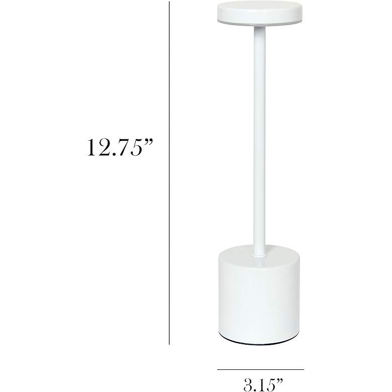 Image 5 All The Rages Mushroom 12 3/4" Rechargeable LED Cordless Touch Lamp more views
