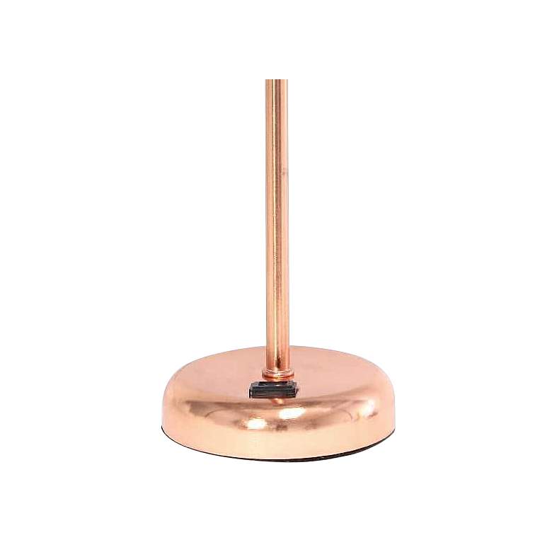 Image 4 All The Rages Oslo 19 1/2" Modern Rose Gold USB Accent Table Lamp more views