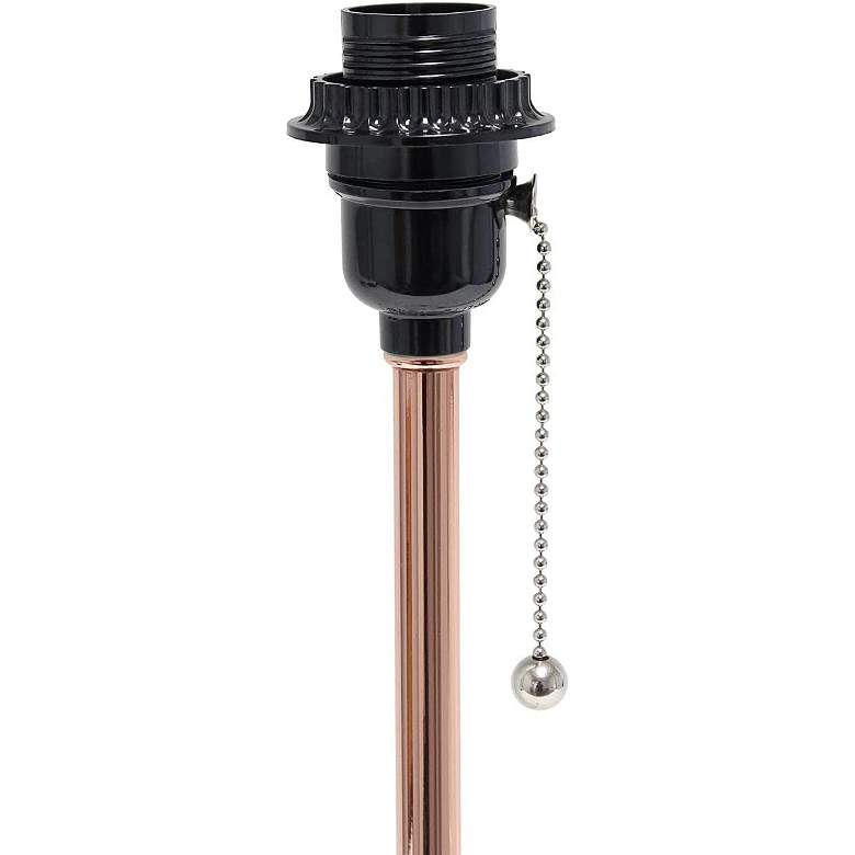 Image 5 All The Rages Oslo 19 1/2" Modern Rose Gold USB Accent Table Lamp more views