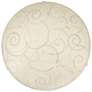 All The Rages Round 10" Wide Scroll Swirl  Flush Mount Ceiling Light
