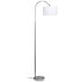 Thumbnail2 of All The Rages Saranap 66" Nickel and Chrome Modern Arc Floor Lamp