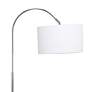 Thumbnail3 of All The Rages Saranap 66" Nickel and Chrome Modern Arc Floor Lamp more views