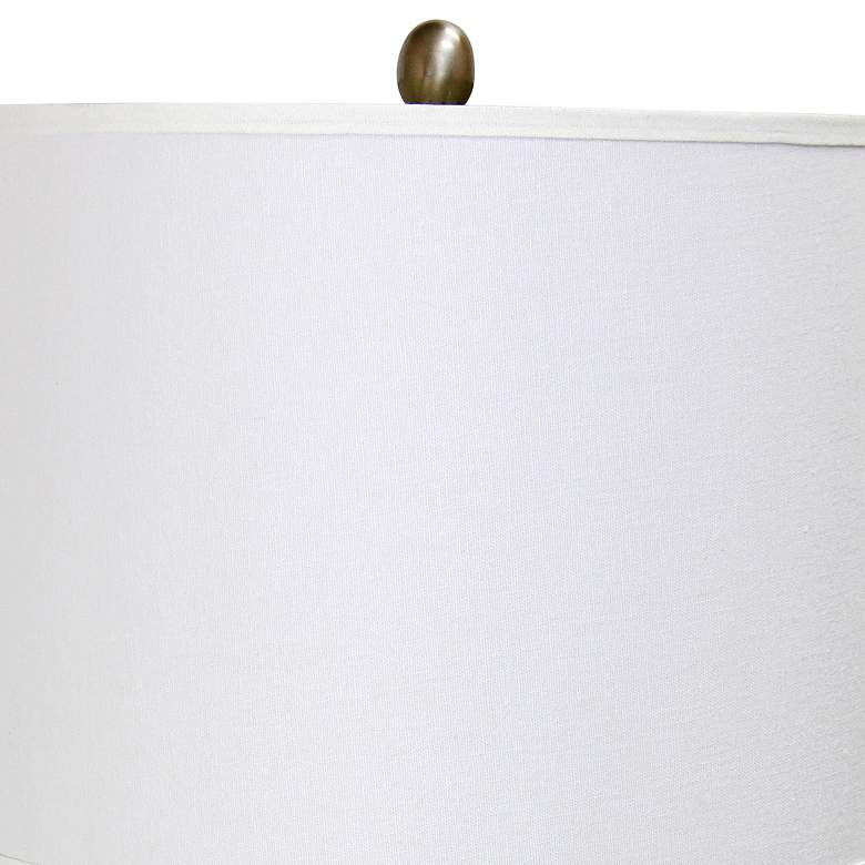 Image 4 All The Rages Seashell 28" High Coastal White Table Lamp more views