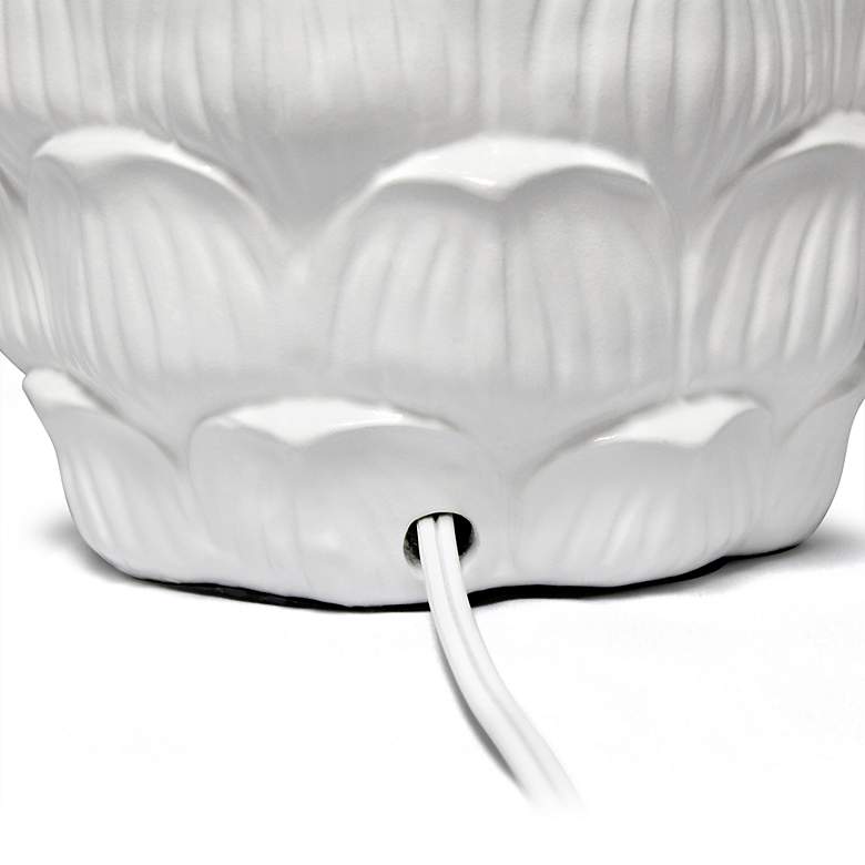 Image 7 All The Rages Seashell 28" High Coastal White Table Lamp more views