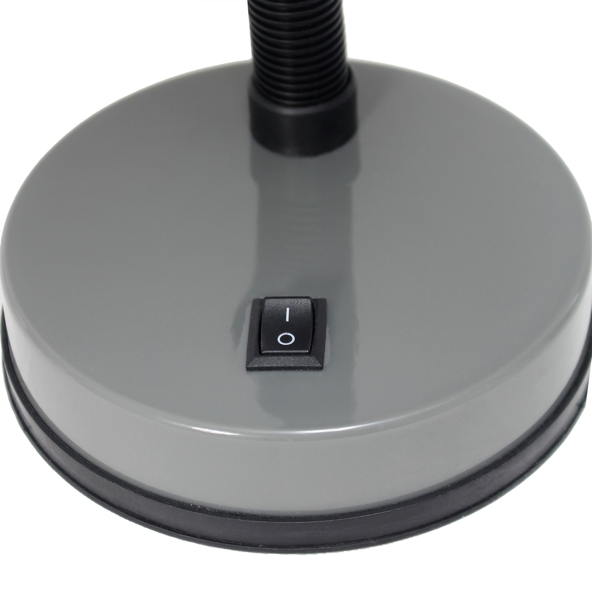 All The Rages Simple Designs 13 3/4" Basic Gray Gooseneck Desk Lamp