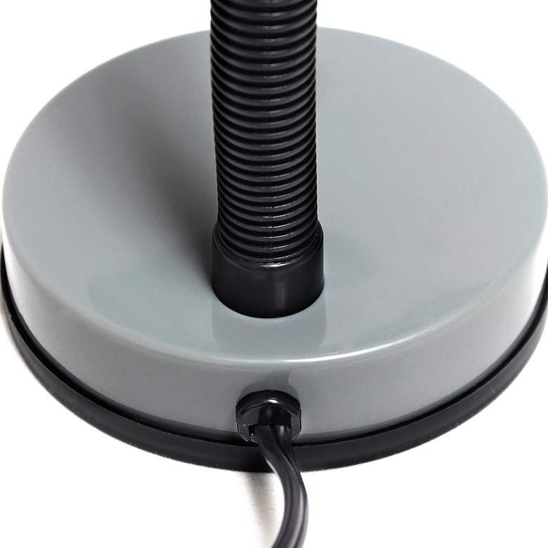 Image 3 All The Rages Simple Designs 13 3/4" Basic Silver Gooseneck Desk Lamp more views