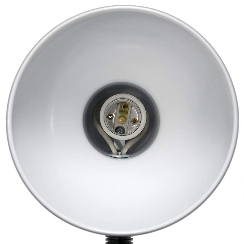 Image 5 All The Rages Simple Designs 13 3/4" Basic Silver Gooseneck Desk Lamp more views