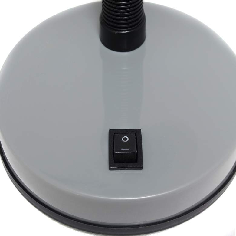 Image 6 All The Rages Simple Designs 13 3/4" Basic Silver Gooseneck Desk Lamp more views