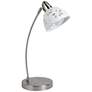 All the Rages Simple Designs 20 1/4" Nickel and Porcelain Desk Lamp in scene