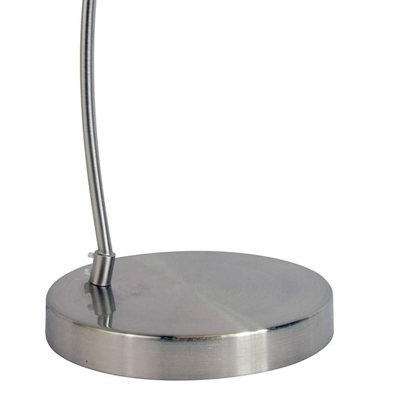 Image 5 All the Rages Simple Designs 20 1/4" Nickel and Porcelain Desk Lamp more views