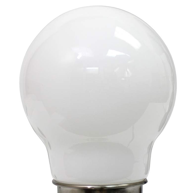 Image 3 All the Rages Simple Designs 9" Nickel Touch Control Bulb Lamp more views