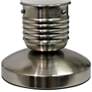 All the Rages Simple Designs 9" Nickel Touch Control Bulb Lamp