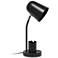 All The Rages Sleek Essentials 15 3/4" Black Metal Table Desk Lamp