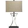 All the Rages Winthrop 28 1/4" Chrome and Black Table Lamp