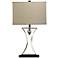 All the Rages Winthrop 28 1/4" Chrome and Black Table Lamp