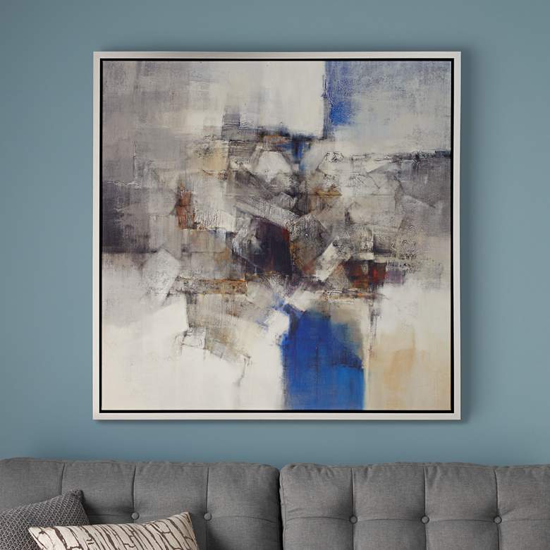 Image 2 All Wrapped Up Giclee 43 inch Square Framed Wall Art