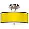 All Yellow Giclee 14" Wide Ceiling Light