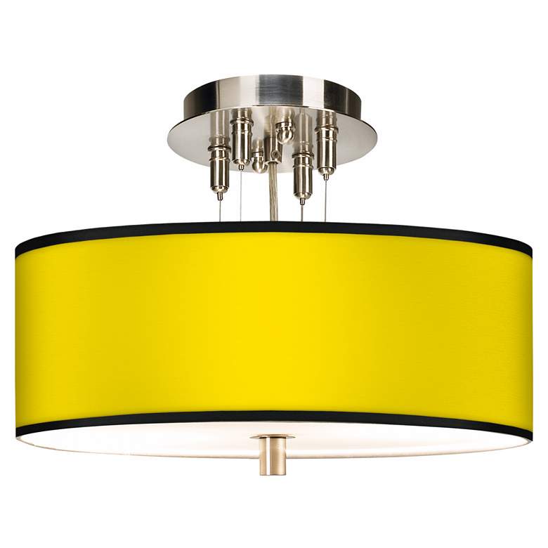 Image 1 All Yellow Giclee 14 inch Wide Ceiling Light