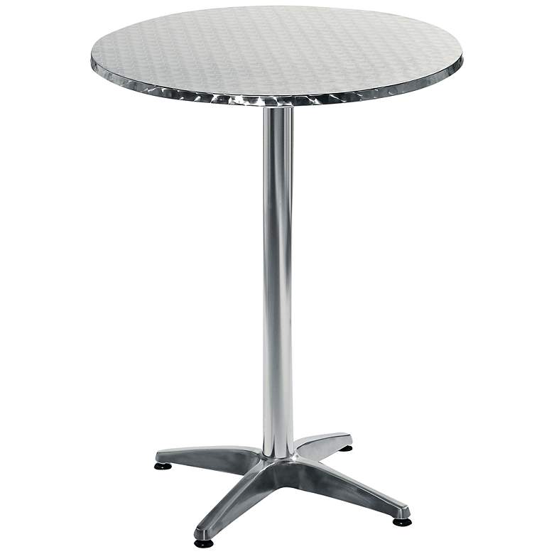 Image 1 Allan Round Stainless Steel Outdoor Bar Table