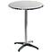 Allan Round Stainless Steel Outdoor Bar Table