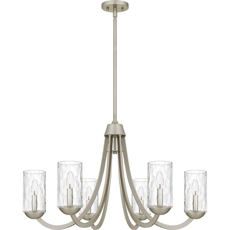 Image 3 Allard 6-Light Brushed Nickel Chandelier more views
