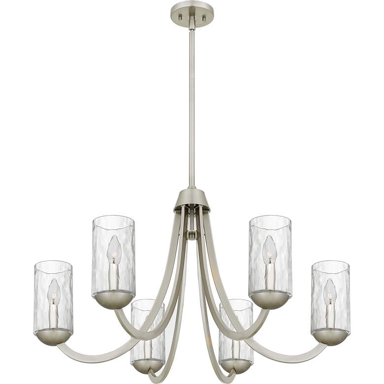 Image 4 Allard 6-Light Brushed Nickel Chandelier more views