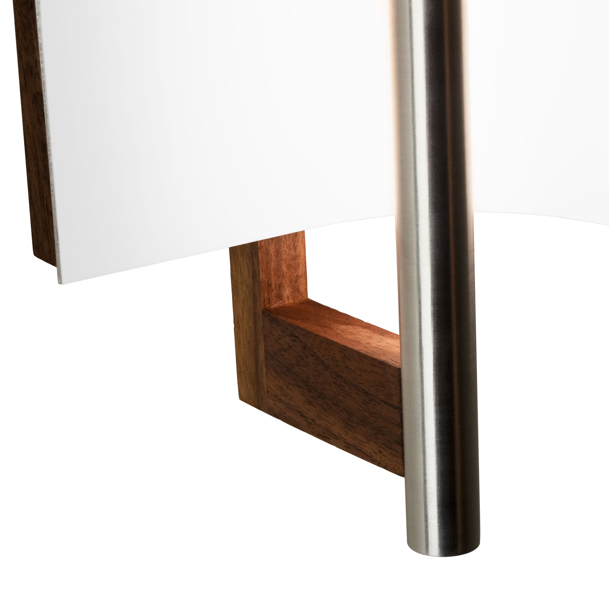 Image 2 Allavo 22"H Aluminum And Walnut 3000K  120V Sconce w/ Black Shade more views