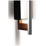 4_Allavo 22"H Aluminum And Walnut 4000K  120V Sconce w/ Black Shade more views