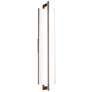1_Allavo 31"H Aluminum And Walnut 3000K  277V Sconce w/ White Shade