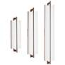 3_Allavo 31"H Aluminum And Walnut 3000K  277V Sconce w/ White Shade more views