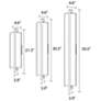 4_Allavo 31"H Aluminum And Walnut 3000K  277V Sconce w/ White Shade more views