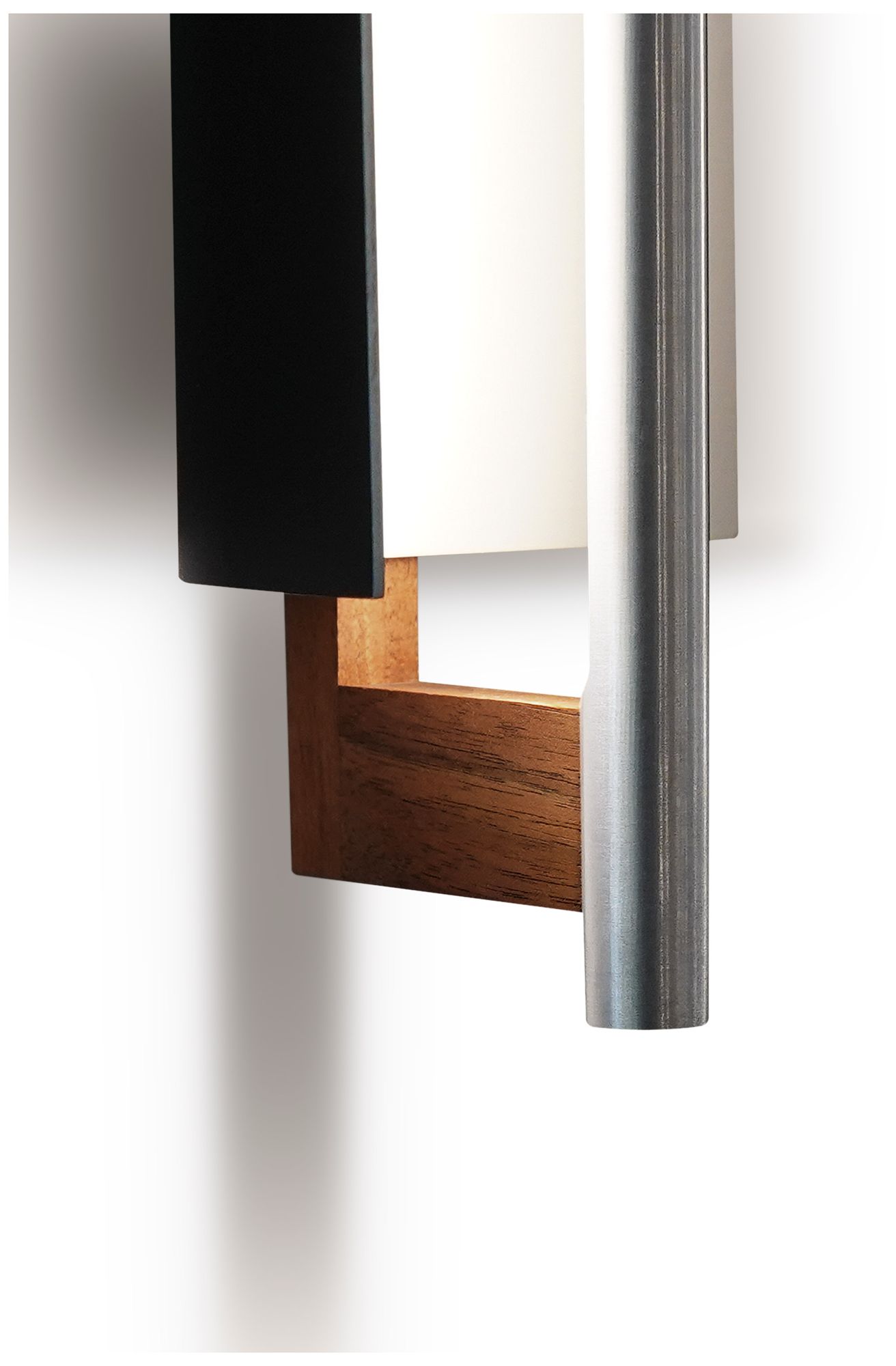Image 4 Allavo 31"H Aluminum And Walnut 3000K  120V Sconce w/ Black Shade more views