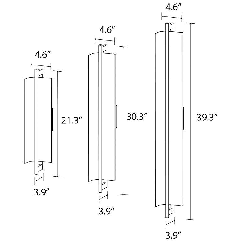 Image 4 Allavo 40"H Aluminum And Walnut 3000K 277V Sconce w/ White Shade more views