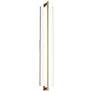 1_Allavo 40"H Brass And Walnut 3500K Cool White 277V Sconce w/ Black Shade