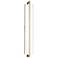 Allavo 40"H Brass And Walnut 3500K Cool White 277V Sconce w/ Black Shade
