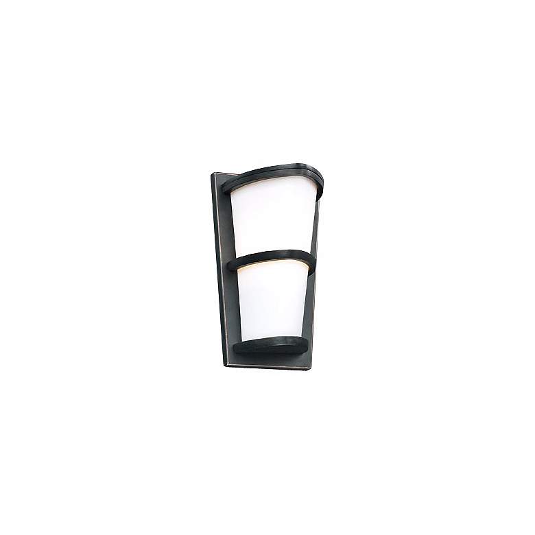 Image 1 Allegra Oil-Rubbed Bronze 13 1/4 inch High Outdoor Wall Light