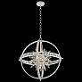 Allegri Angelo 26" Wide Polished Silver Crystal Orb Pendant