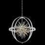Allegri Angelo 36" Wide Polished Silver Crystal Orb Pendant