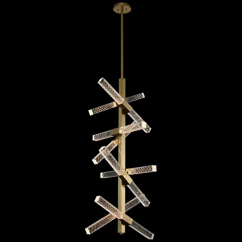 Image 1 Allegri Apollo 22 inchW Gold 16-Light LED Foyer Pendant Light