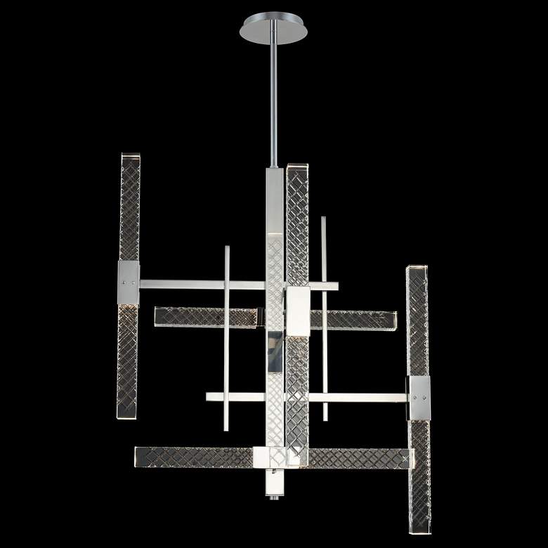 Image 1 Allegri Apollo 26"W Polished Chrome 10-Light LED Chandelier