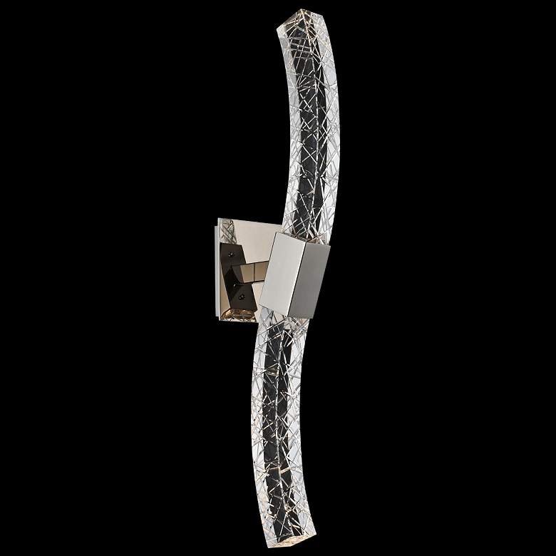 Image 1 Allegri Athena 26 inch High Modern Crystal LED Wall Sconce