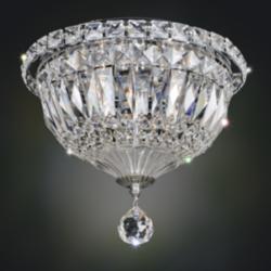 Allegri Betti 10&quot; Wide Chrome Crystal Ceiling Light